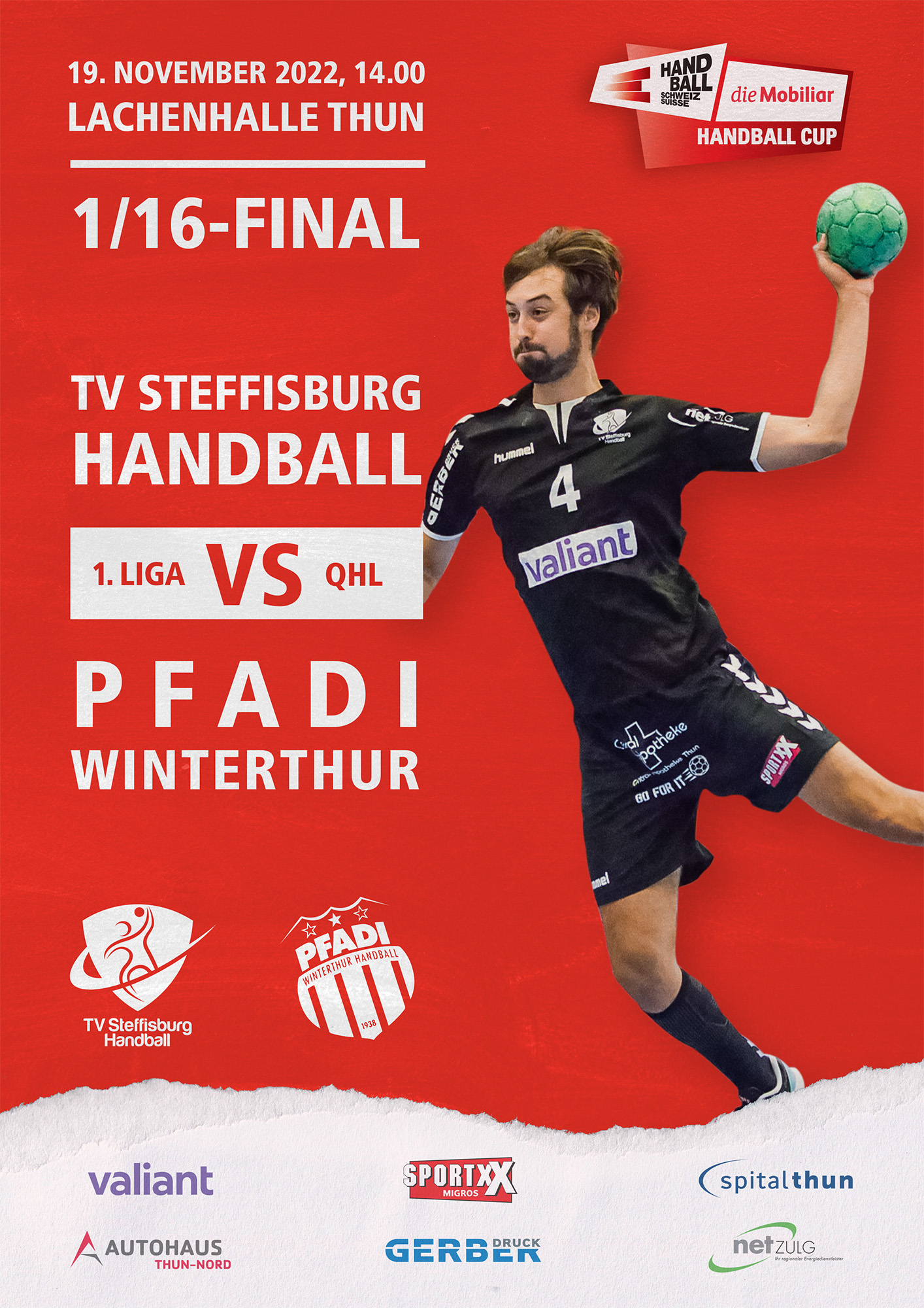Cupspiel gegen Pfadi Winterthur